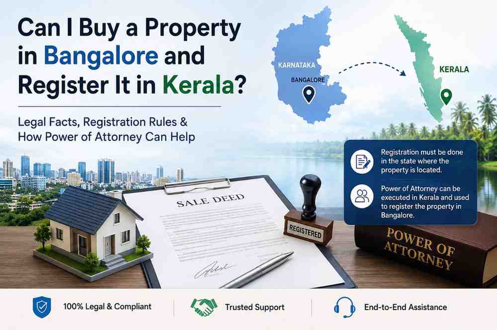 Property registration in Bangalore from Kerala