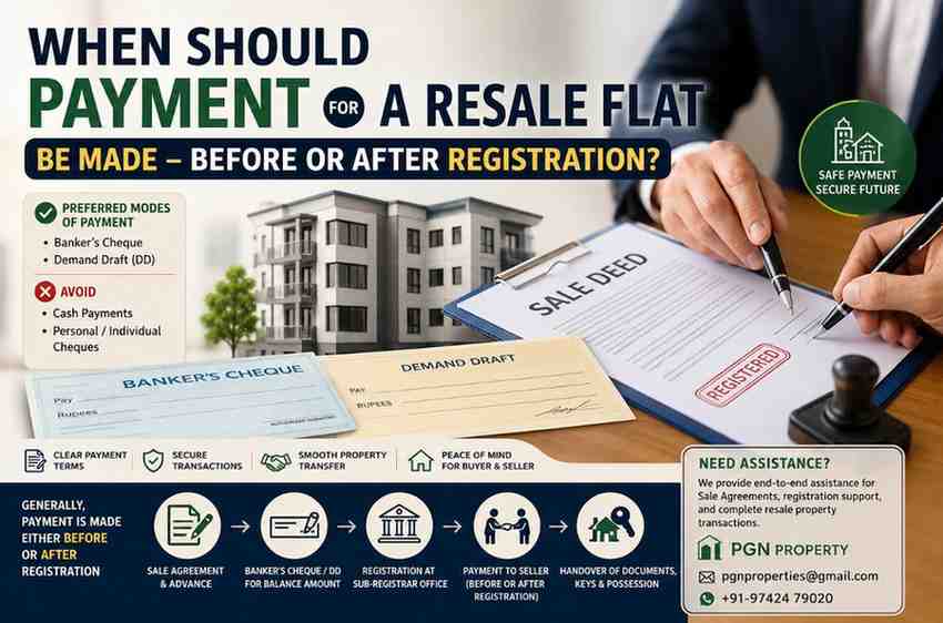 Resale flat payment