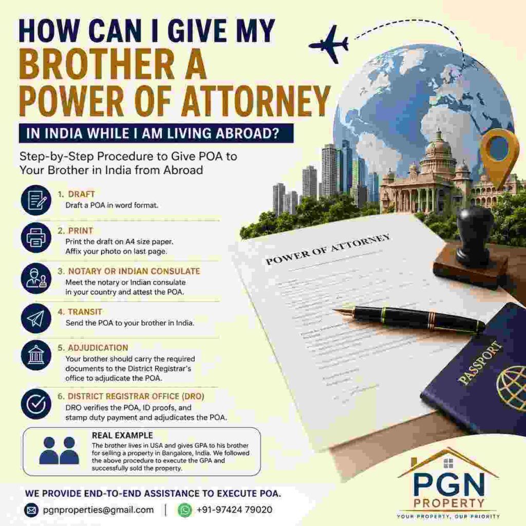 Power of Attorney to brother
