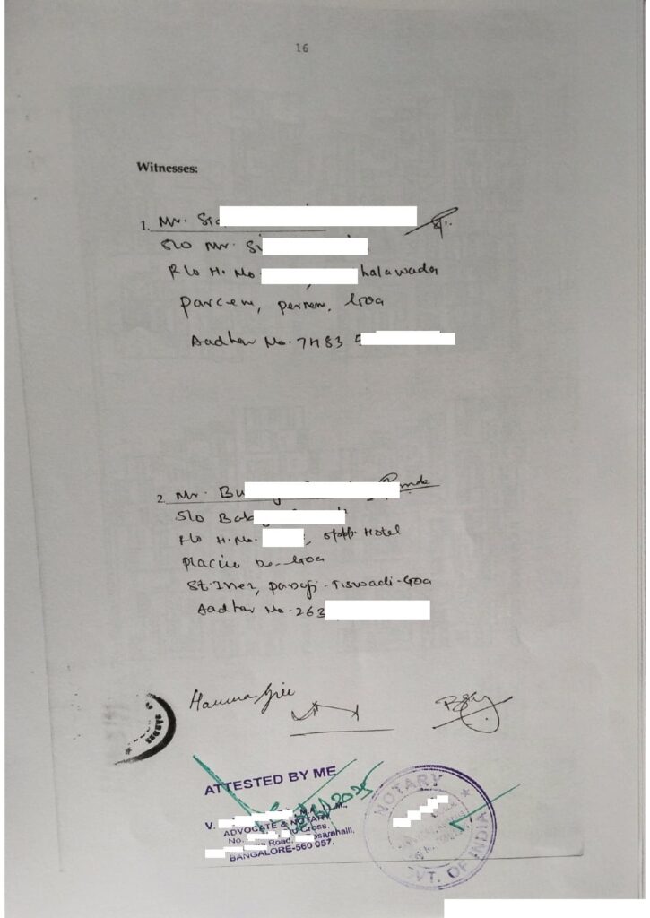 Sale Deed Notary Page 2