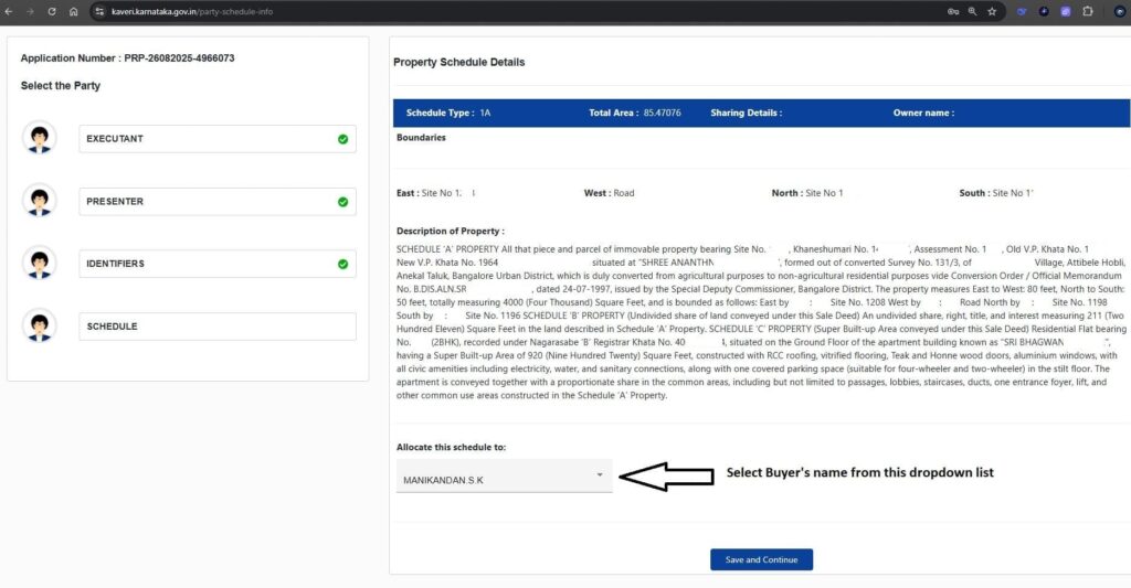Allot this Schedule to 1