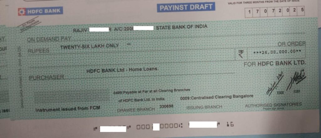 Cheque image