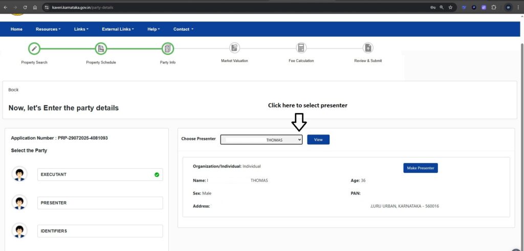 Choose the Presenter