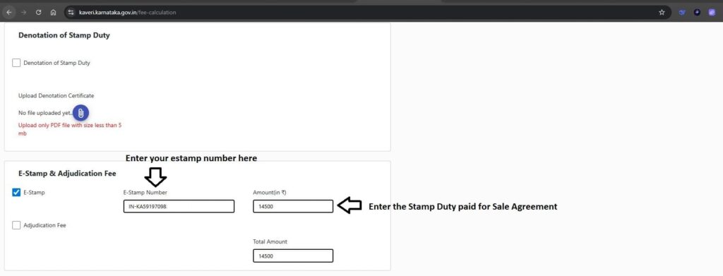 Denotation of Stamp Duty