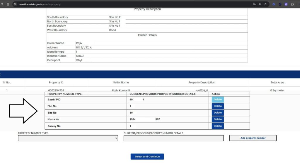 Property description