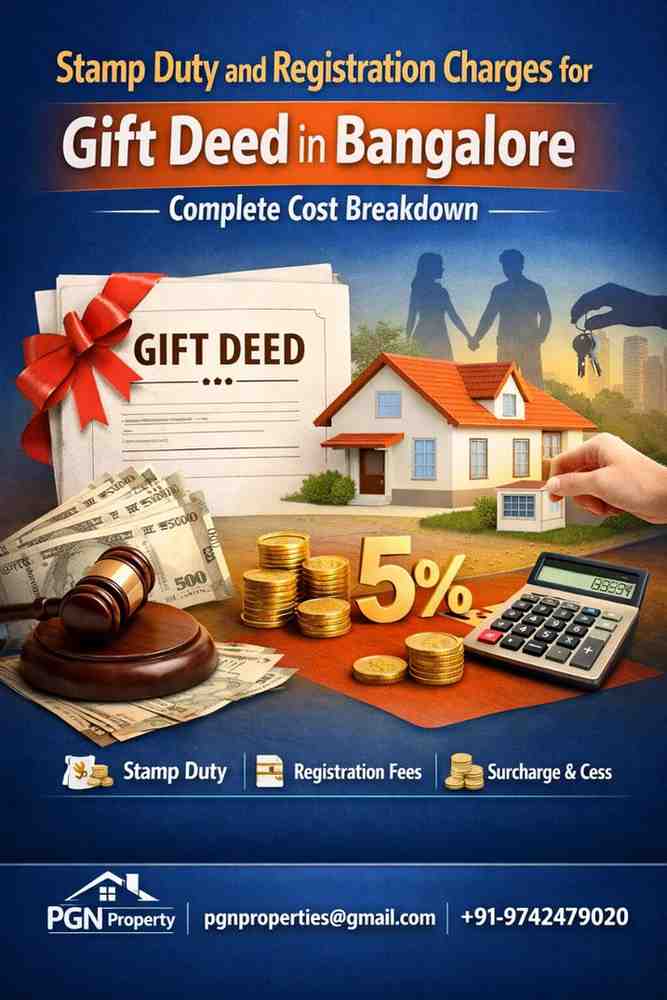 Gift Deed charges in Bangalore