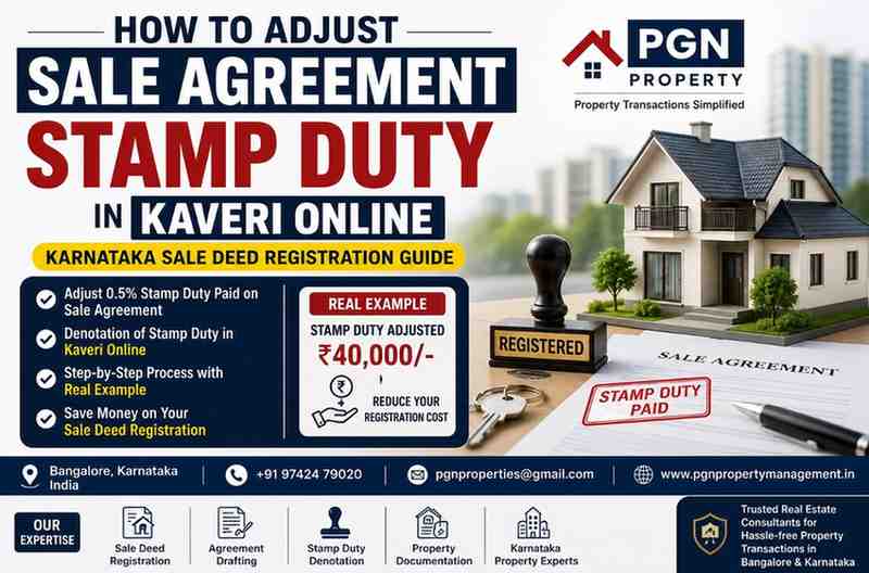 Denotation of Stamo duty on Kaveri Online