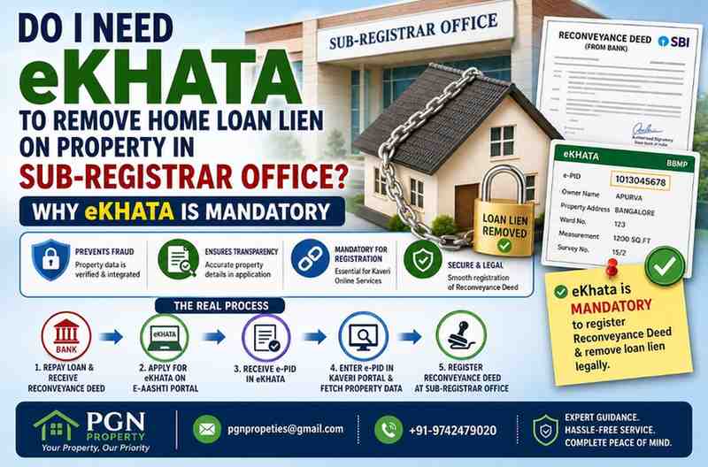 Do I need eKhata to remove home loan lien on property
