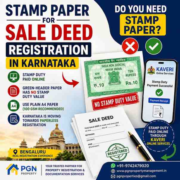 Stamp Paper for Sale Deed Registration