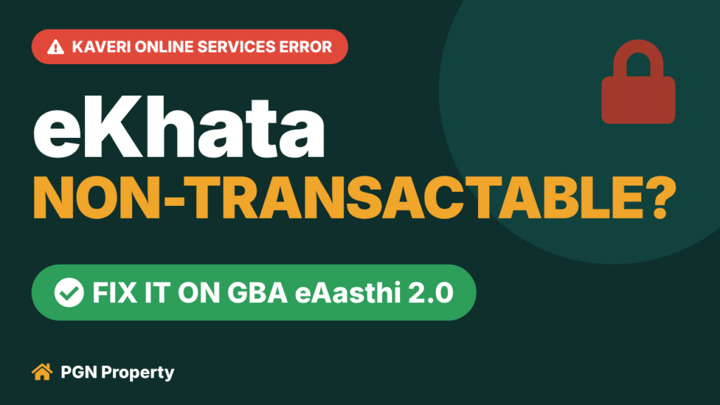 ekhata non-transactable